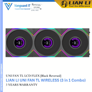 Lian Li Uni Fan TL LCD Flex 120mm*3 [Black Reverse Blade]