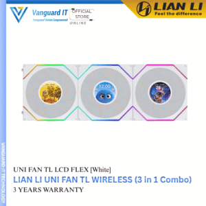 Lian Li Uni Fan TL LCD Flex 120mm*3 [White]