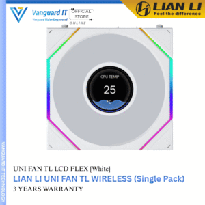 Lian Li Uni Fan TL LCD Flex 120mm [White]