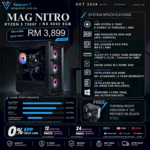 MAG NITRO [AMD Ryzen 5 7500F | RX 9050 8GB]