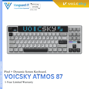VOICSKY Atmos 87 Tone Linear Switch - Light [Tri-M / Pixel Display / M-Func Knob / WBD]